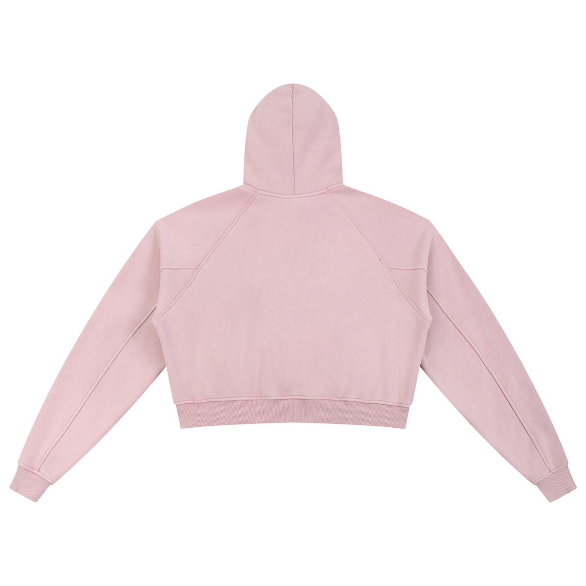 WE ARE P.P.S. snow-washed cropped hoodie