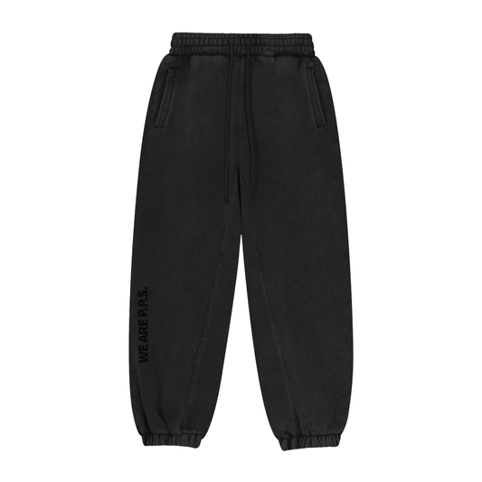 WE ARE P.P.S. heavyweight joggers with leg print