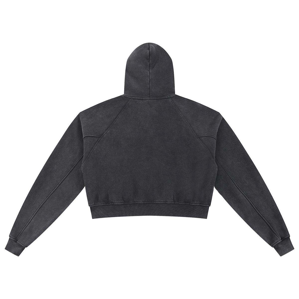 WE ARE P.P.S. snow-washed cropped hoodie